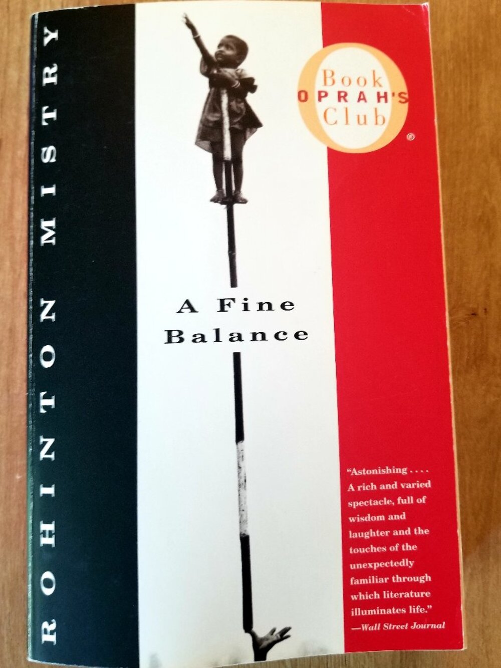 'A Fine Balance' softcover book